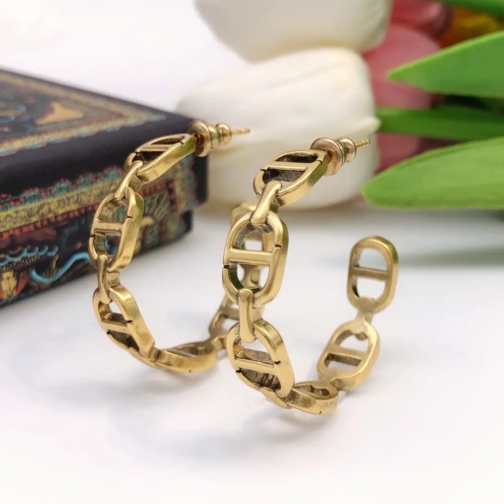 Dior new cd earrings