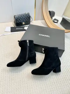 Chanel Bowknot Rhinestone Boots