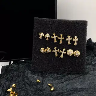 Chrome Hearts gold earrings