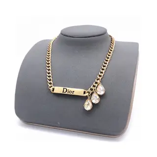 Dior 2022 Early Spring New Product Crystal Drop JADIOR Letter Necklace Selected original