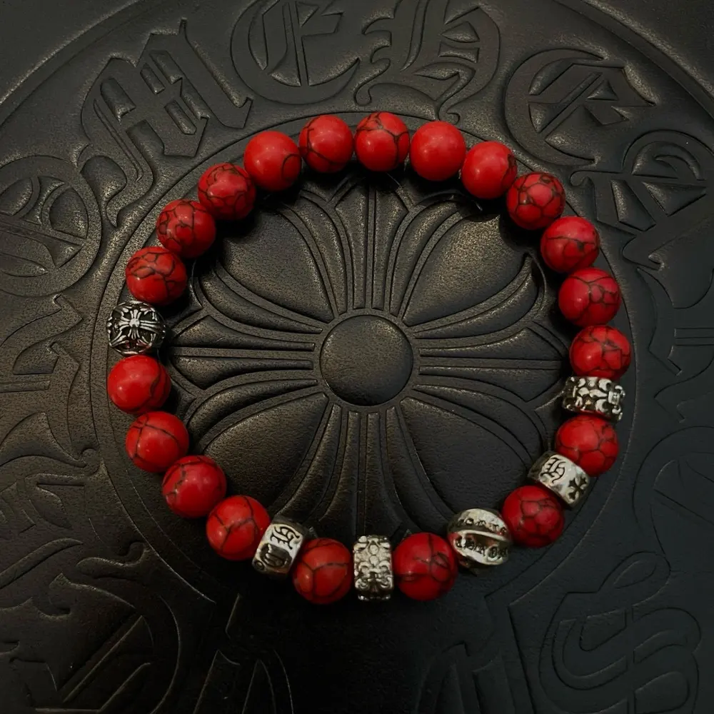 Chrome Hearts classic retro multi-element turquoise bracelet