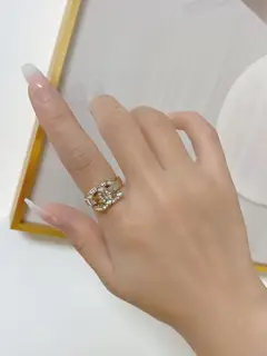 Chanel double C diamond ring