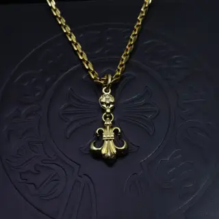 Chrome Hearts handmade craftsmanship Gold classic best-selling necklace