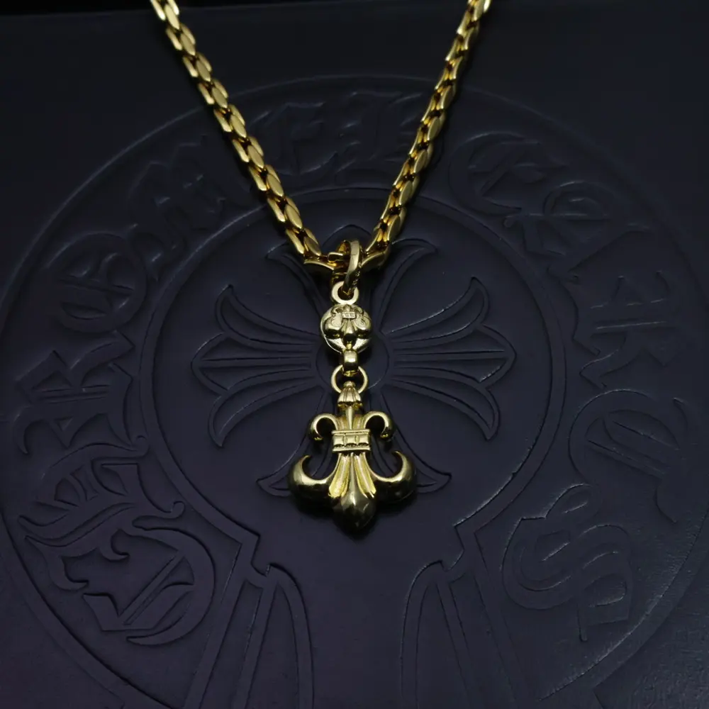 Chrome Hearts handmade craftsmanship Gold classic best-selling necklace