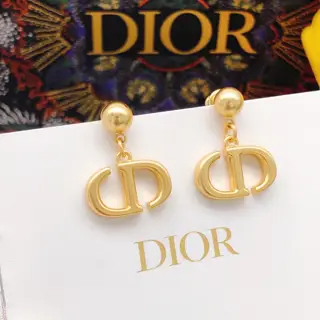 Dior CD tassel earrings with glossy finish