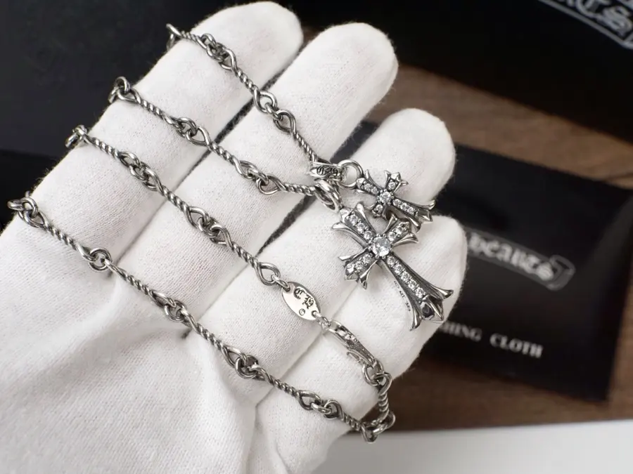 Chrome Hearts Double Cross Necklace