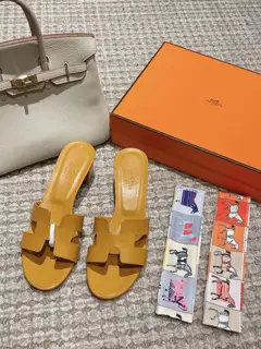 Hermes H Slippers Oran Sandal Series————————————Fashionable and versatile Super comfortable