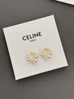 Celine half circle earrings