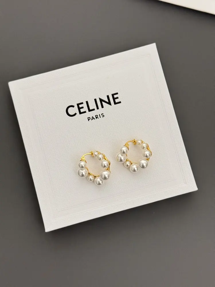 Celine half circle earrings
