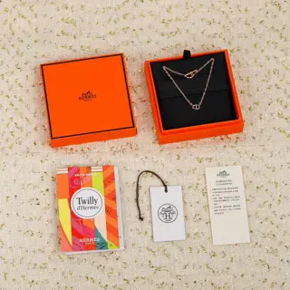 Hermès pig nose necklace
