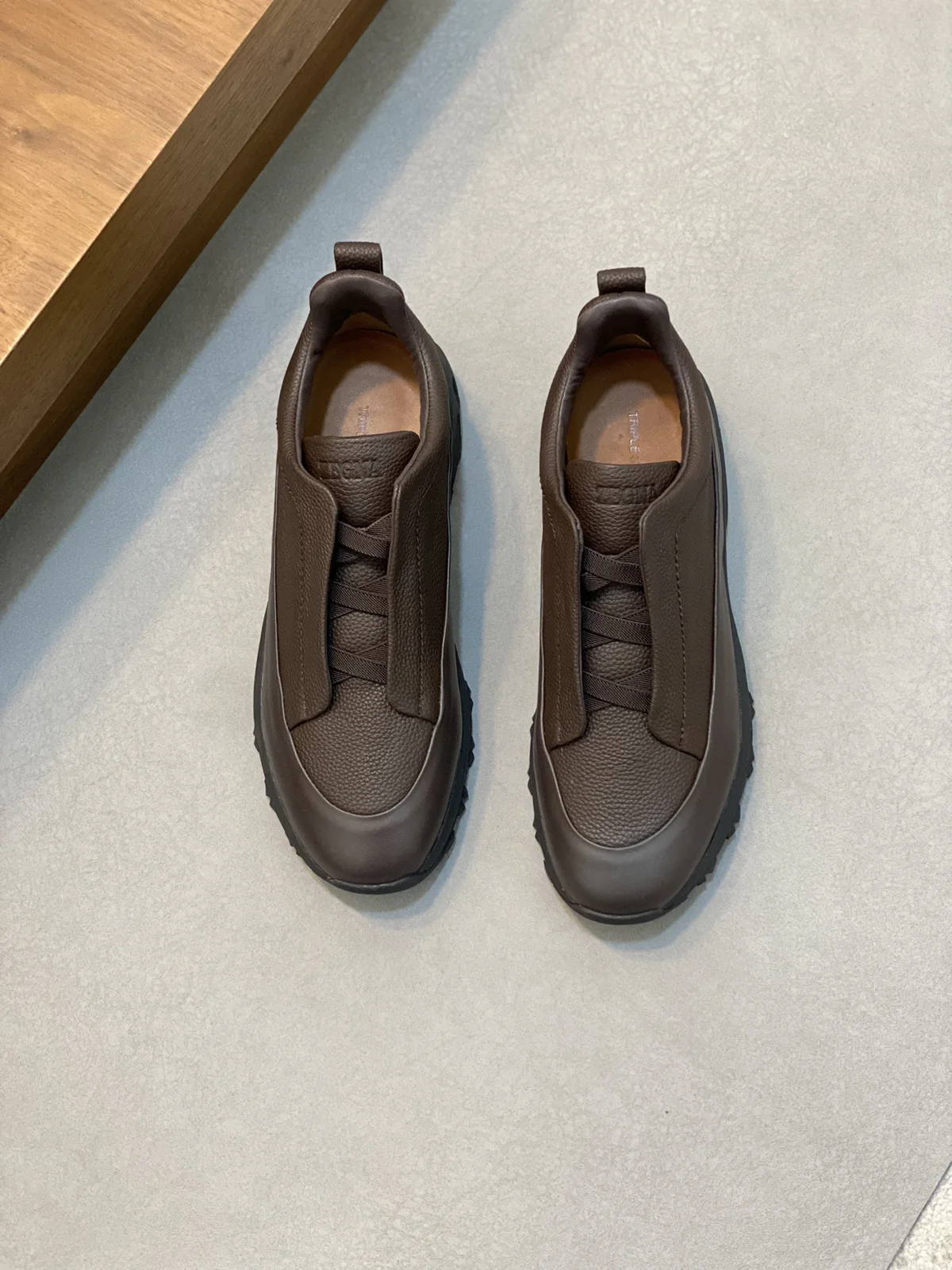 zegna men’s suede Triple StitchTM Monte luxury casual shoes
