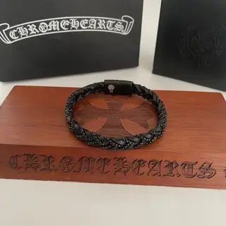 Chrome Hearts Classic Vintage Leather Bracelet