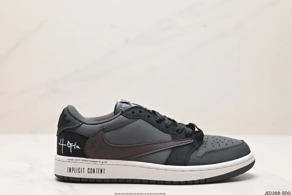 Nike AJ1 Travis Scott x Air Jordan 1 ” Reverse Mocha “AJ1 Joe 1 TS Lightning Joint Hook DM7866-753