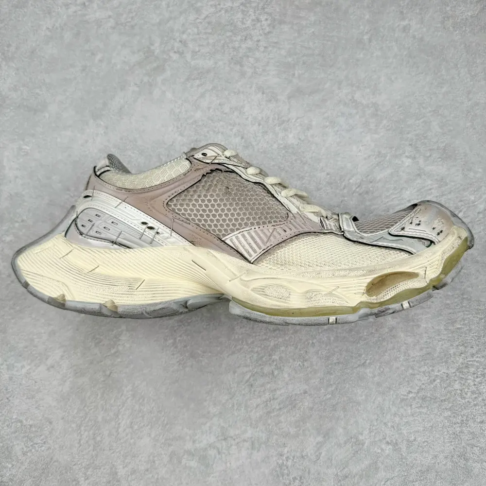 Balenciaga Stapler Sneakers Balenciaga Stapler Shoes Mesh Lace-up Low-top Retro Daddy Shoes