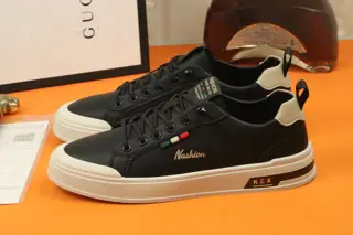 Gucci casual sneakers are featured on the cover of Italian men’s fashion magazines