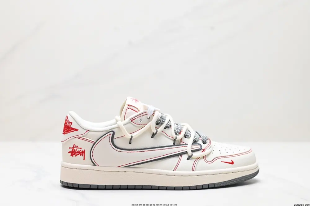 Nike AJ1 reverse hook Travis Scott x Air Jordan 1 “Reverse Mocha” AJ1 Joe 1 TS Lightning SJ0086-136