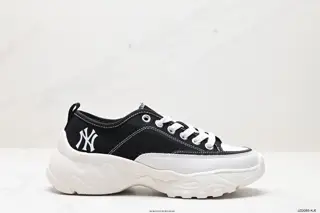 MLB Big Ball Chunky Lite Canvas Low Thick-soled Daddy Series Low-top Canvas Lightweight