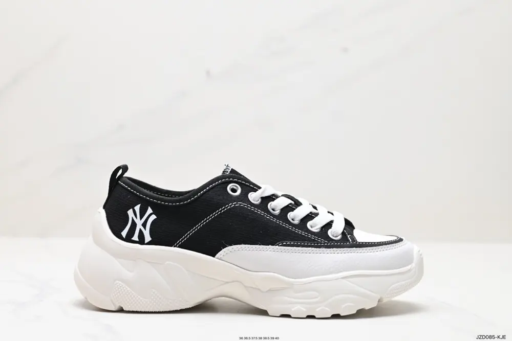 MLB Big Ball Chunky Lite Canvas Low Thick-soled Daddy Series Low-top Canvas Lightweight
