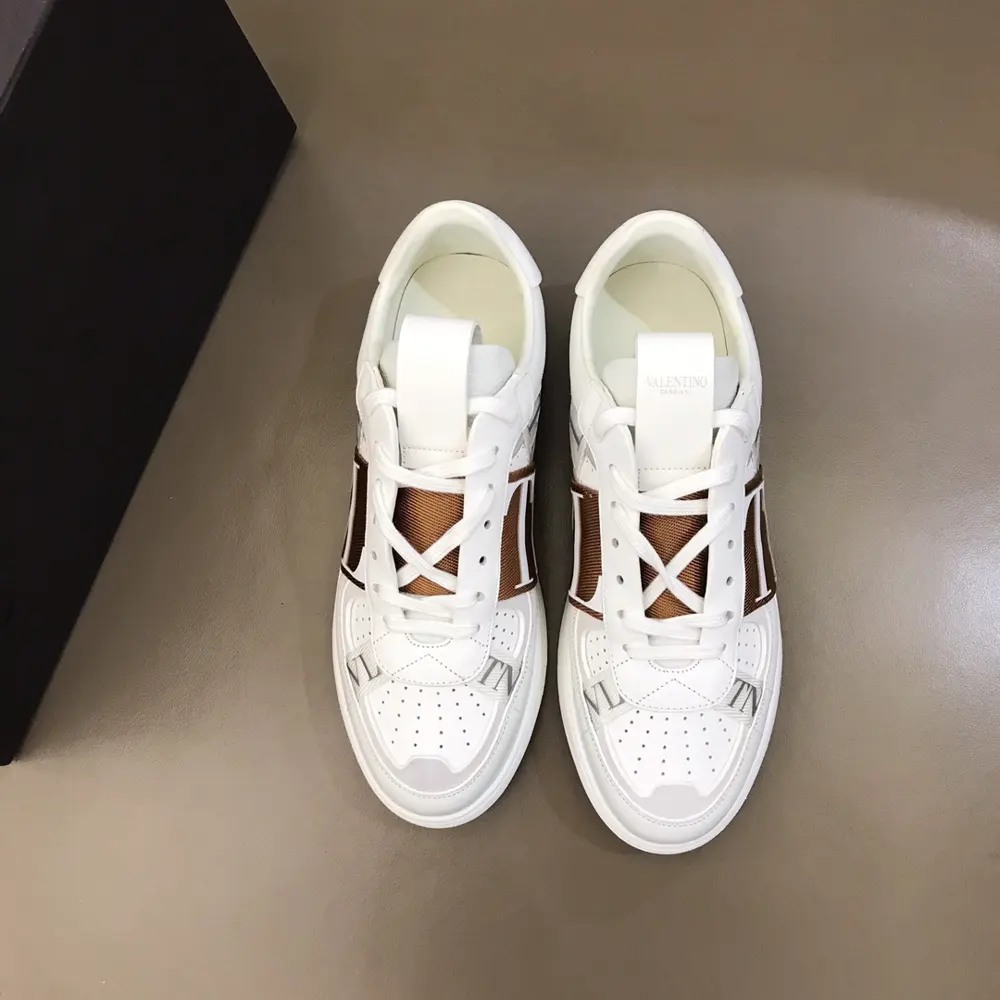 Valentino calfskin lace-up sneakers