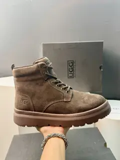 UGG fleece lace-up casual outdoor short boots Trey outdoor style