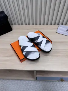 Hermès snake-print sandals