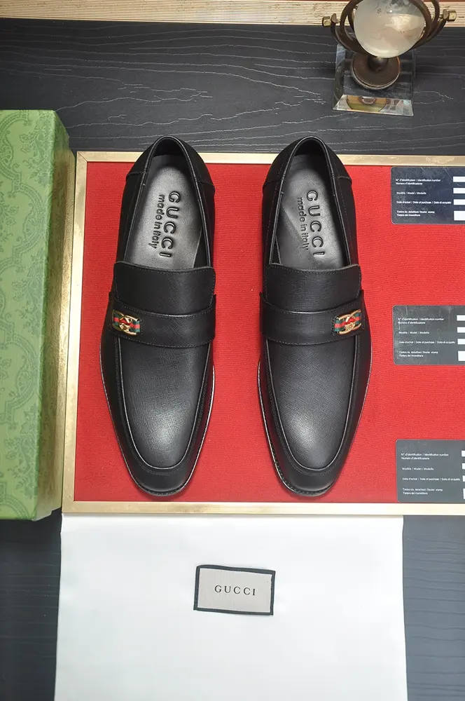 Gucci formal leather shoes (cowhide lining) new models are here Original European style