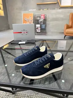 Prada men’s leather sneakers
