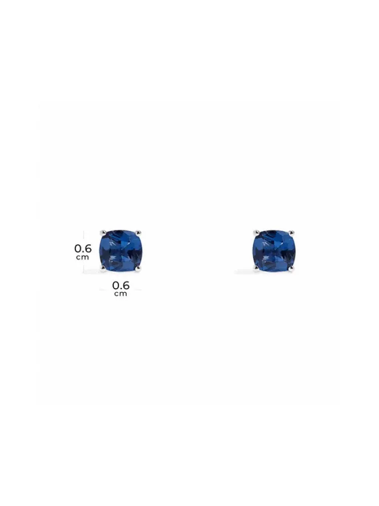 APM Monaco blue square earrings