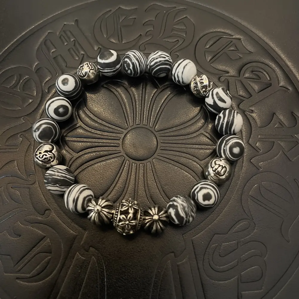 Chrome Hearts Classic Retro Multi-element Hawkeye Stone Bracelet
