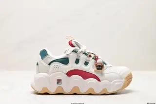 Etudes x FILA fabric synthetic leather TPU round toe lace-up thick sole shock-absorbing and F12W342113FBU