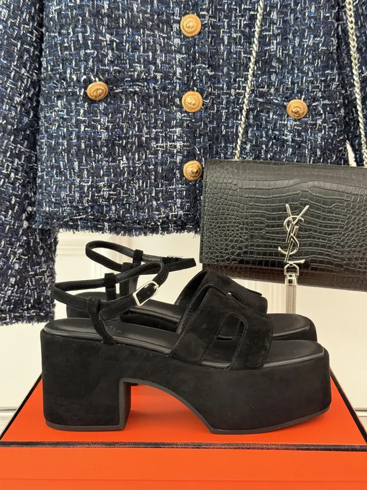 Hermès/Hermès classic H thick-soled sandals