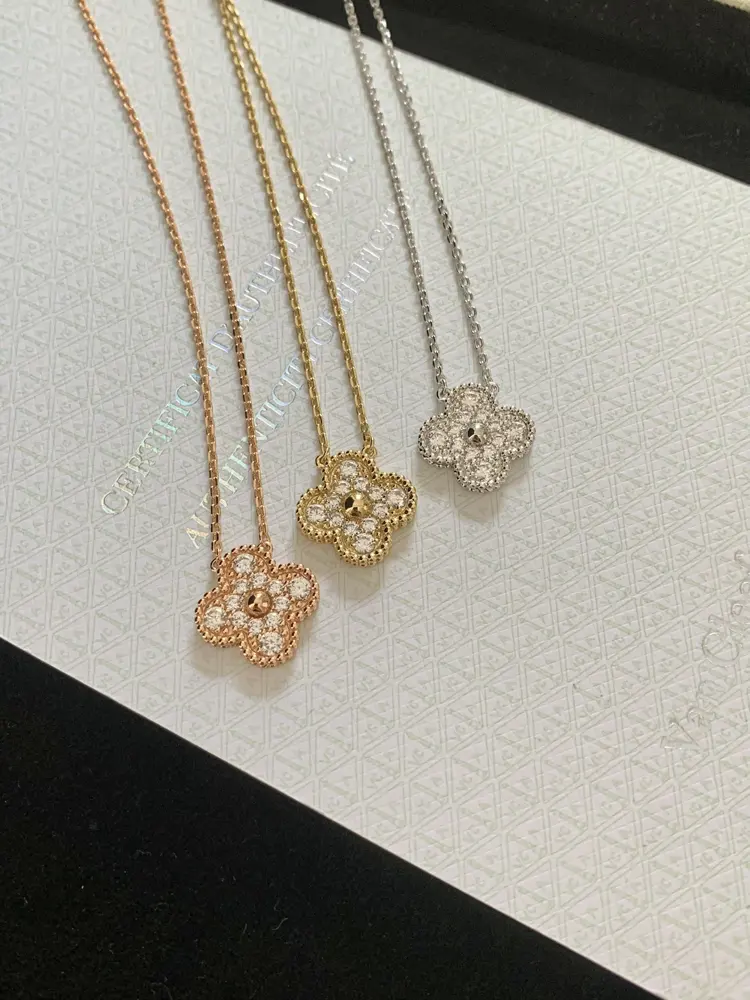 Van Cleef & Arpels diamond four-leaf clover necklace