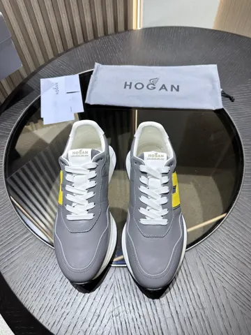 HOGAN H601 leather lace-up sneakers