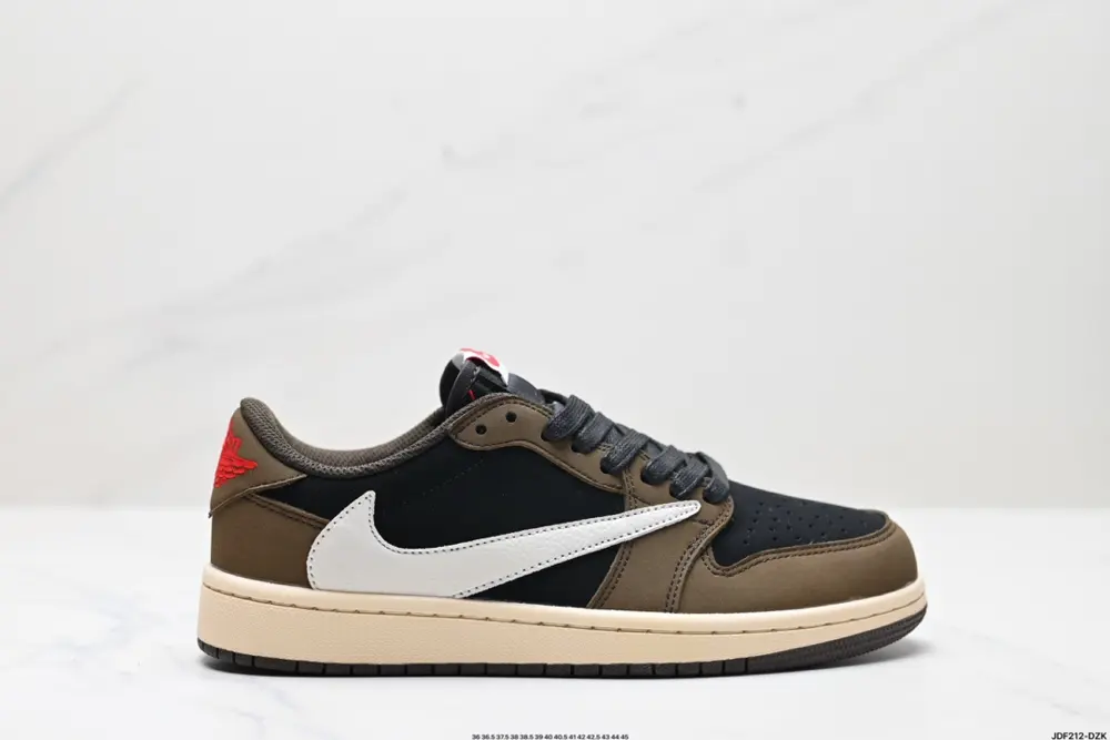 Nike AJ1 reverse hook Travis Scott x Air Jordan 1 ” Reverse Mocha “ AJ1 Joe 1 TS Lightning DM7866-002