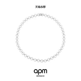 Apm monaco new micro-inlaid ring chain necklace