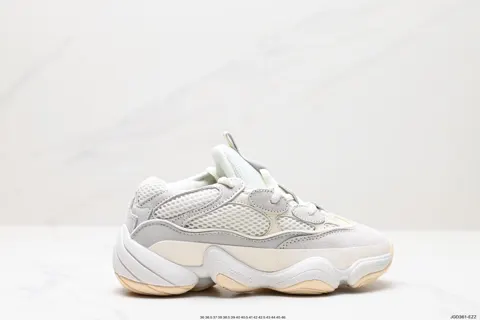 The upper of Adidas YEEZY Desert Rat Coconut 500 FV3573