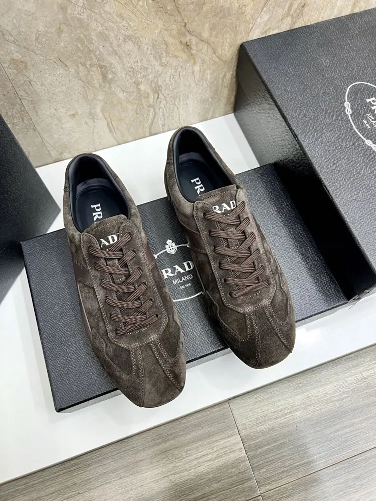 Prada Men’s Leather Casual Sports Shoes