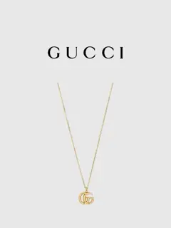 Gucci GG Running series 18K gold necklace