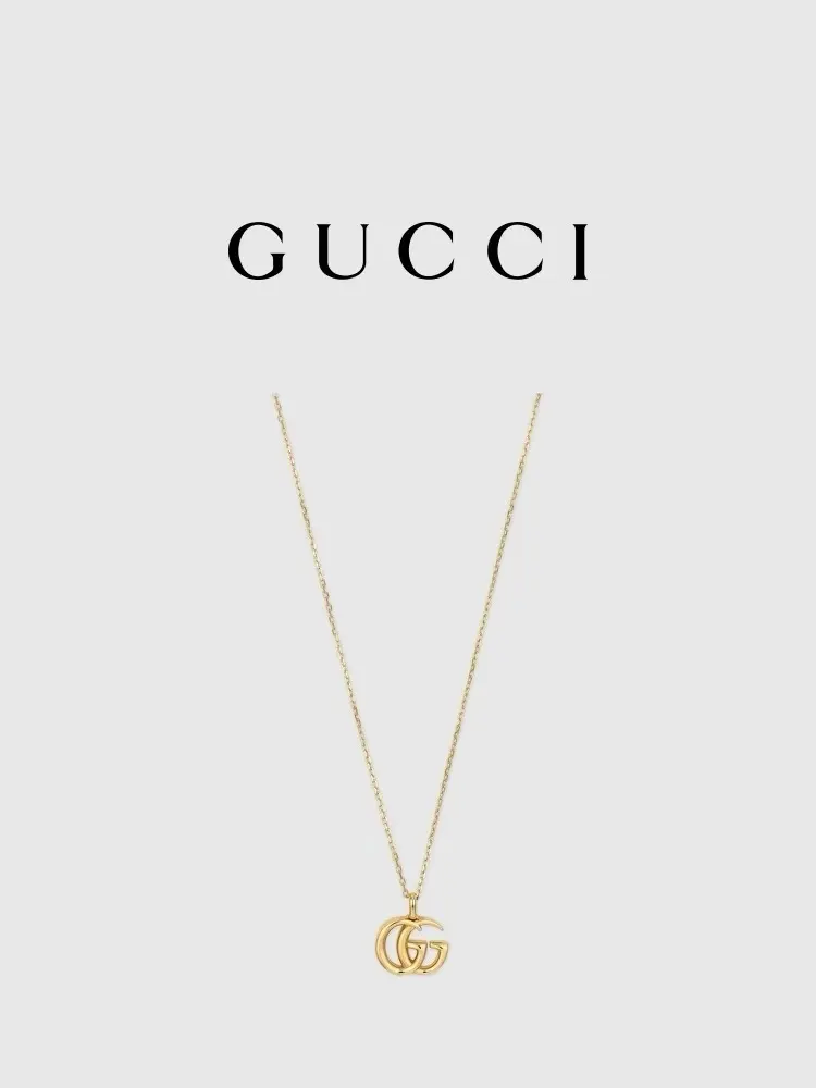 Gucci GG Running series 18K gold necklace