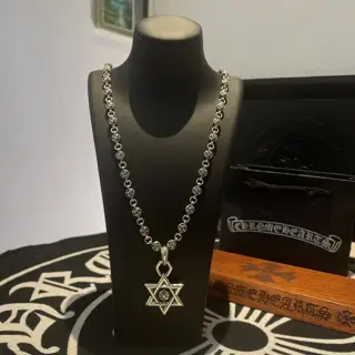 Chrome Hearts flower ball necklace