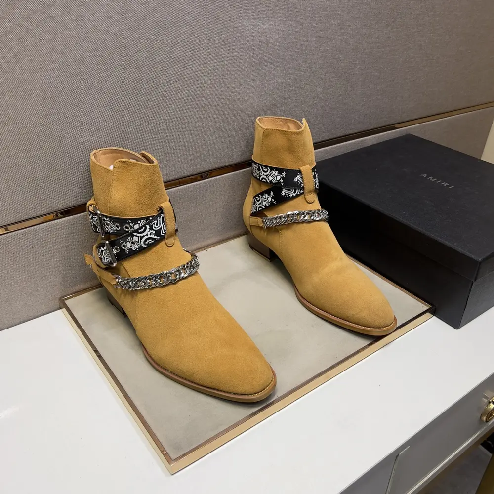 AMIRI men’s casual high-top boots