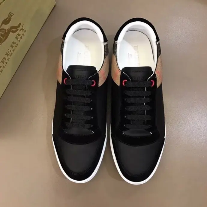 BURBERRY classic plaid men’s low-top casual shoes