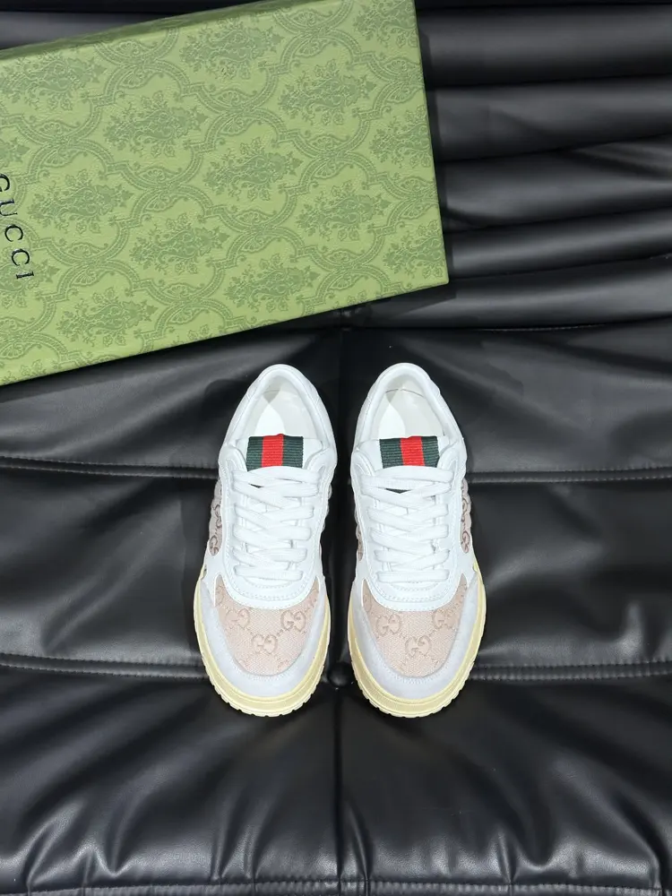 Gucci Re-Web series Men’s webbing leather sneakers