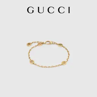 GUCCI Interlocking Double G 18K Gold Women’s Bracelet