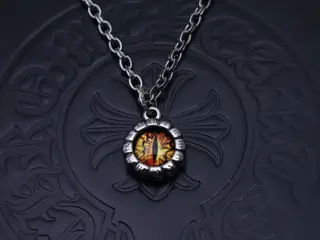 Chrome hearts Chrome Hearts Letter Chain Dark [Letter Riot] Original etched letter
