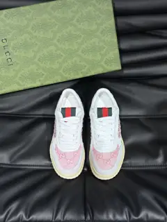 Gucci Re-Web series Men’s webbing leather sneakers