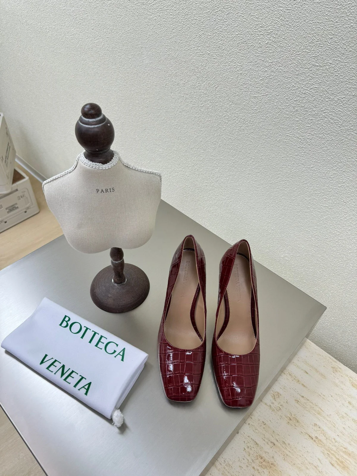 BOTTEGA VENETA knot heel single shoe BV Knot series metal heel slippers high heel single