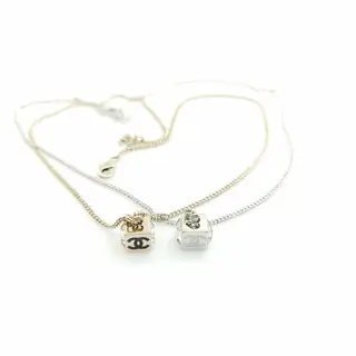 Chanel two-tone diamond necklace