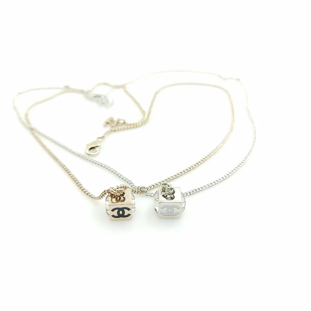 Chanel two-tone diamond necklace