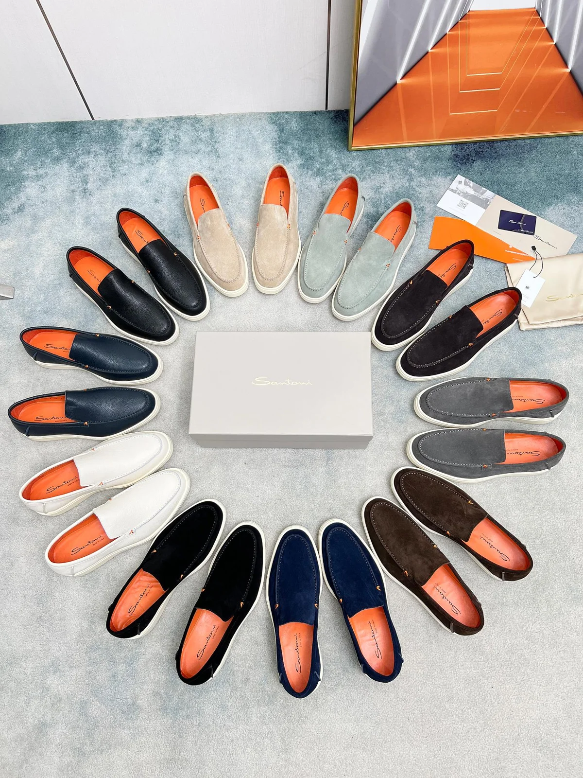 Santoni four seasons classic loafers